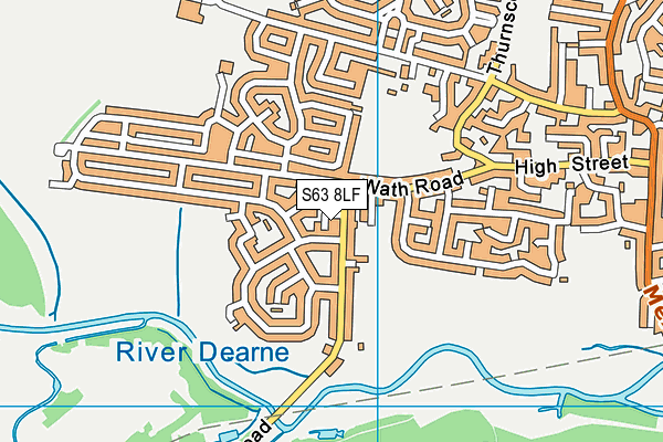 S63 8LF map - OS VectorMap District (Ordnance Survey) S63 8LF map - OS VectorMap District (Ordnance Survey)