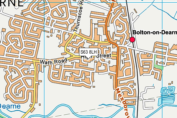 S63 8LH map - OS VectorMap District (Ordnance Survey) S63 8LH map - OS VectorMap District (Ordnance Survey)