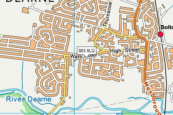 S63 8LQ map - OS VectorMap District (Ordnance Survey) S63 8LQ map - OS VectorMap District (Ordnance Survey)
