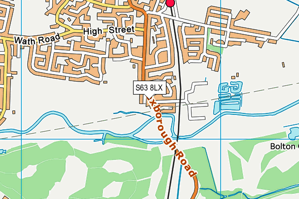 S63 8LX map - OS VectorMap District (Ordnance Survey) S63 8LX map - OS VectorMap District (Ordnance Survey)
