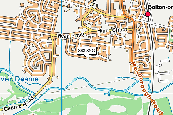 S63 8NG map - OS VectorMap District (Ordnance Survey) S63 8NG map - OS VectorMap District (Ordnance Survey)
