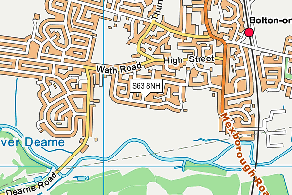S63 8NH map - OS VectorMap District (Ordnance Survey) S63 8NH map - OS VectorMap District (Ordnance Survey)