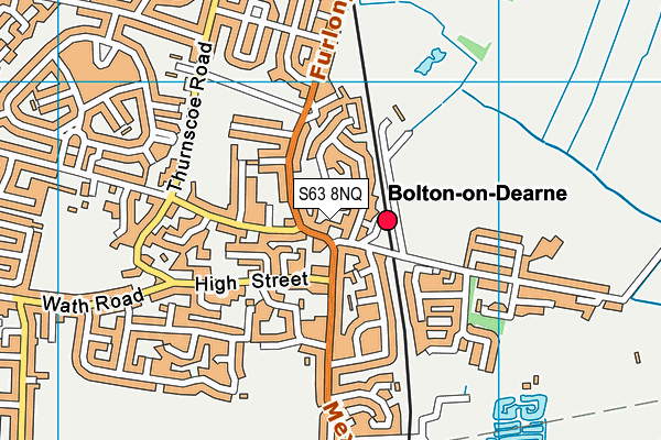 S63 8NQ map - OS VectorMap District (Ordnance Survey) S63 8NQ map - OS VectorMap District (Ordnance Survey)