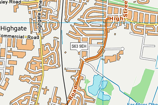 S63 9EH map - OS VectorMap District (Ordnance Survey) S63 9EH map - OS VectorMap District (Ordnance Survey)