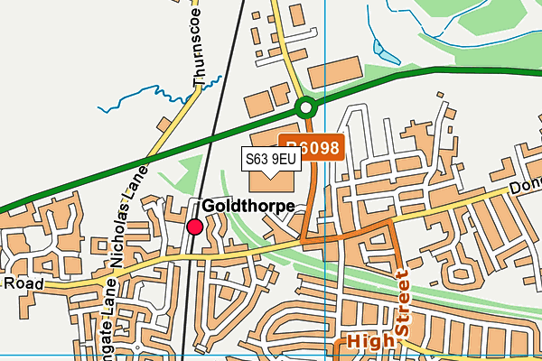 S63 9EU map - OS VectorMap District (Ordnance Survey) S63 9EU map - OS VectorMap District (Ordnance Survey)