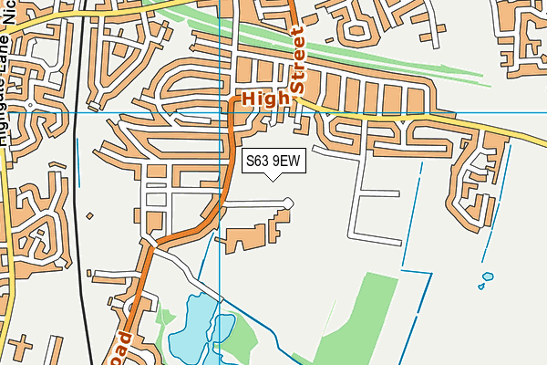 S63 9EW map - OS VectorMap District (Ordnance Survey) S63 9EW map - OS VectorMap District (Ordnance Survey)