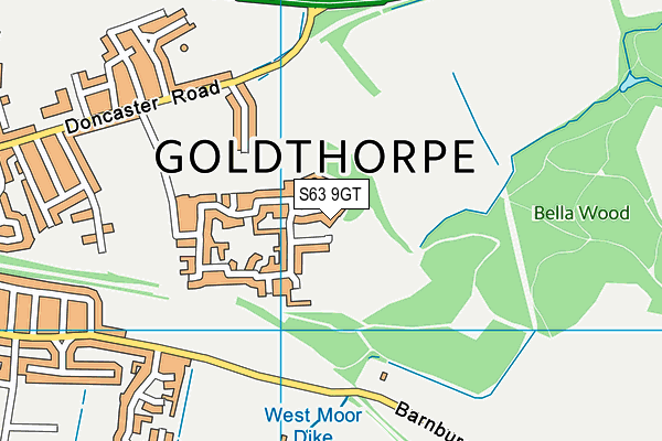 S63 9GT map - OS VectorMap District (Ordnance Survey) S63 9GT map - OS VectorMap District (Ordnance Survey)