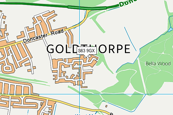 S63 9GX map - OS VectorMap District (Ordnance Survey) S63 9GX map - OS VectorMap District (Ordnance Survey)