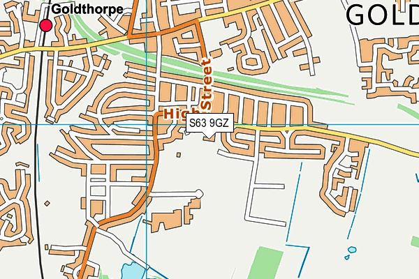 S63 9GZ map - OS VectorMap District (Ordnance Survey) S63 9GZ map - OS VectorMap District (Ordnance Survey)