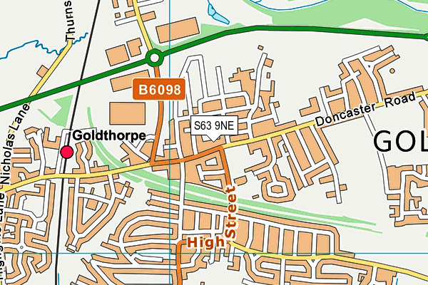 S63 9NE map - OS VectorMap District (Ordnance Survey) S63 9NE map - OS VectorMap District (Ordnance Survey)