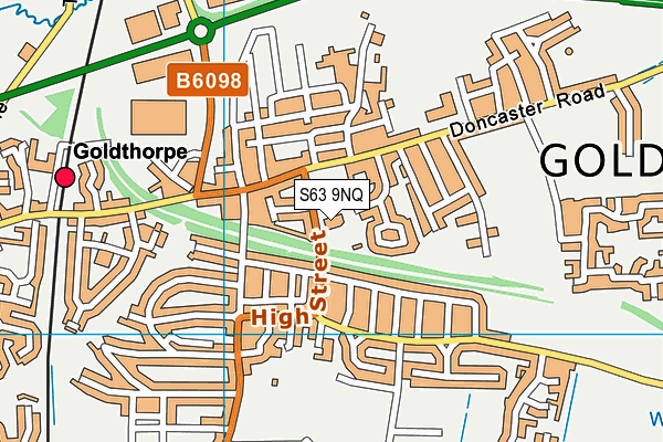 S63 9NQ map - OS VectorMap District (Ordnance Survey) S63 9NQ map - OS VectorMap District (Ordnance Survey)
