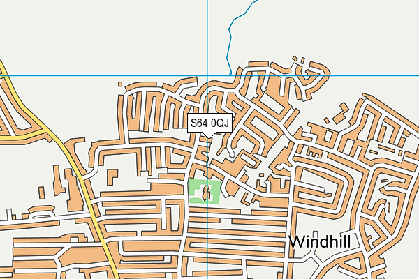 S64 0QJ map - OS VectorMap District (Ordnance Survey) S64 0QJ map - OS VectorMap District (Ordnance Survey)