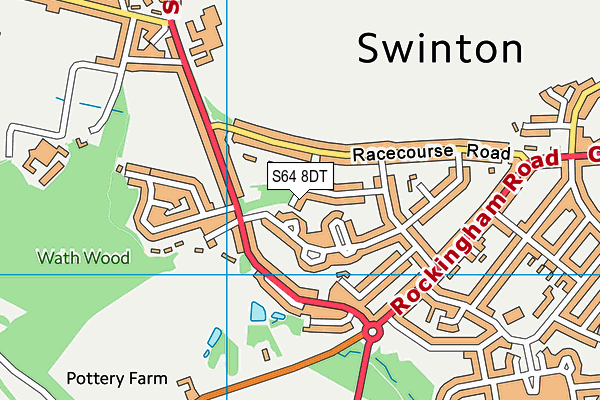 S64 8DT map - OS VectorMap District (Ordnance Survey) S64 8DT map - OS VectorMap District (Ordnance Survey)