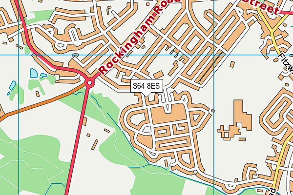 S64 8ES map - OS VectorMap District (Ordnance Survey) S64 8ES map - OS VectorMap District (Ordnance Survey)