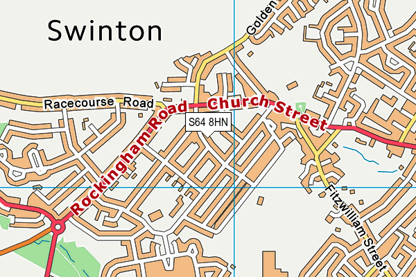S64 8HN map - OS VectorMap District (Ordnance Survey) S64 8HN map - OS VectorMap District (Ordnance Survey)