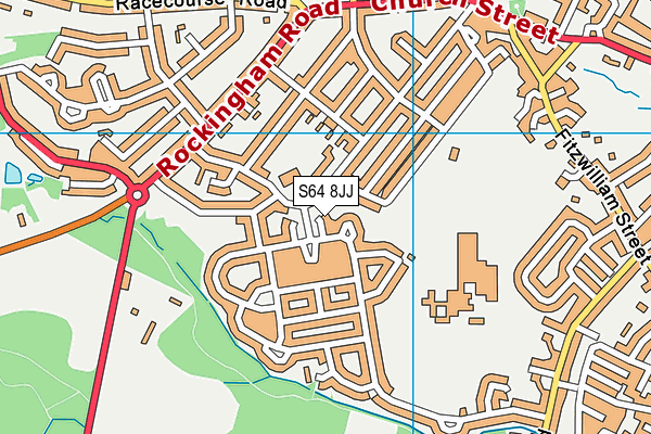 S64 8JJ map - OS VectorMap District (Ordnance Survey) S64 8JJ map - OS VectorMap District (Ordnance Survey)