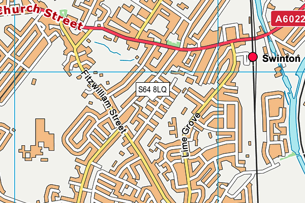 S64 8LQ map - OS VectorMap District (Ordnance Survey) S64 8LQ map - OS VectorMap District (Ordnance Survey)