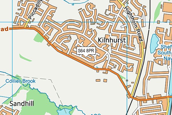 S64 8PR map - OS VectorMap District (Ordnance Survey) S64 8PR map - OS VectorMap District (Ordnance Survey)