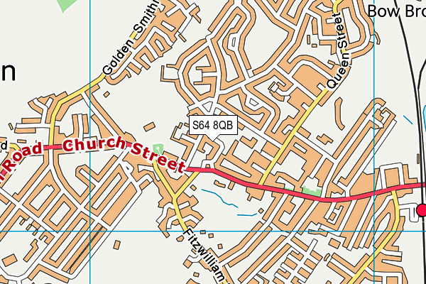 S64 8QB map - OS VectorMap District (Ordnance Survey) S64 8QB map - OS VectorMap District (Ordnance Survey)