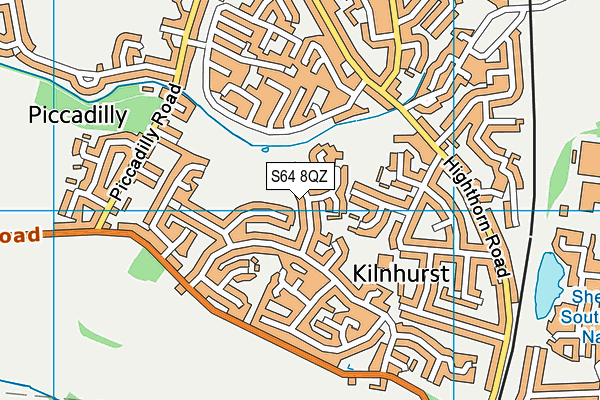 S64 8QZ map - OS VectorMap District (Ordnance Survey) S64 8QZ map - OS VectorMap District (Ordnance Survey)
