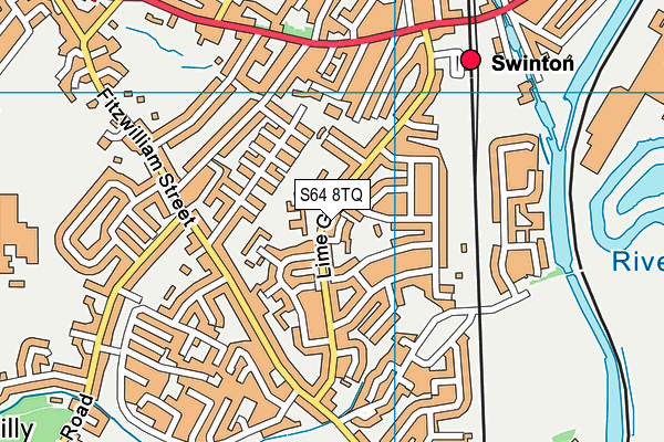 S64 8TQ map - OS VectorMap District (Ordnance Survey) S64 8TQ map - OS VectorMap District (Ordnance Survey)
