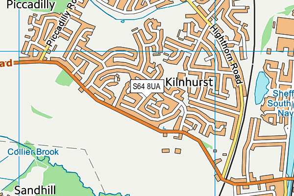 S64 8UA map - OS VectorMap District (Ordnance Survey) S64 8UA map - OS VectorMap District (Ordnance Survey)