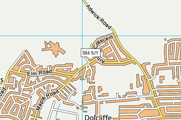 S64 9JY map - OS VectorMap District (Ordnance Survey) S64 9JY map - OS VectorMap District (Ordnance Survey)