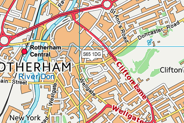 S65 1DG map - OS VectorMap District (Ordnance Survey) S65 1DG map - OS VectorMap District (Ordnance Survey)