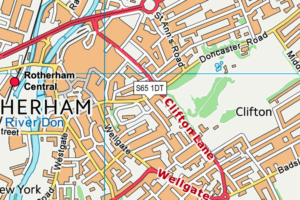 S65 1DT map - OS VectorMap District (Ordnance Survey) S65 1DT map - OS VectorMap District (Ordnance Survey)