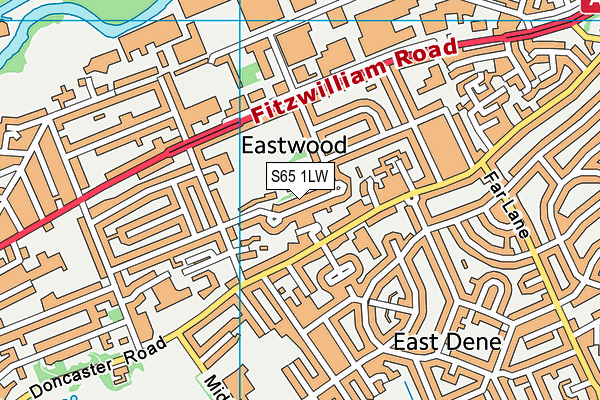 S65 1LW map - OS VectorMap District (Ordnance Survey) S65 1LW map - OS VectorMap District (Ordnance Survey)