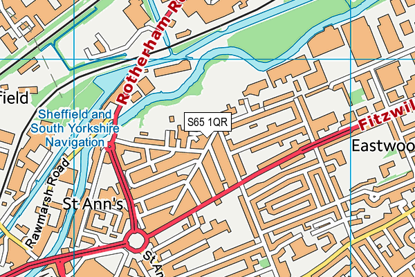 S65 1QR map - OS VectorMap District (Ordnance Survey) S65 1QR map - OS VectorMap District (Ordnance Survey)