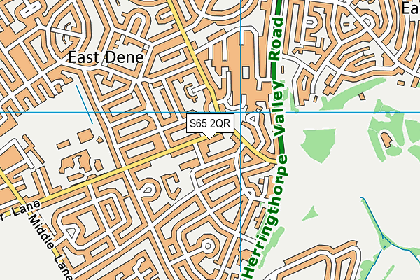 S65 2QR map - OS VectorMap District (Ordnance Survey) S65 2QR map - OS VectorMap District (Ordnance Survey)
