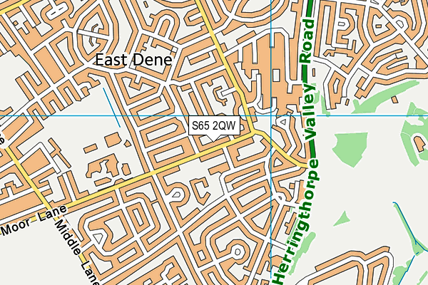 S65 2QW map - OS VectorMap District (Ordnance Survey) S65 2QW map - OS VectorMap District (Ordnance Survey)