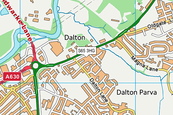 S65 3HG map - OS VectorMap District (Ordnance Survey) S65 3HG map - OS VectorMap District (Ordnance Survey)