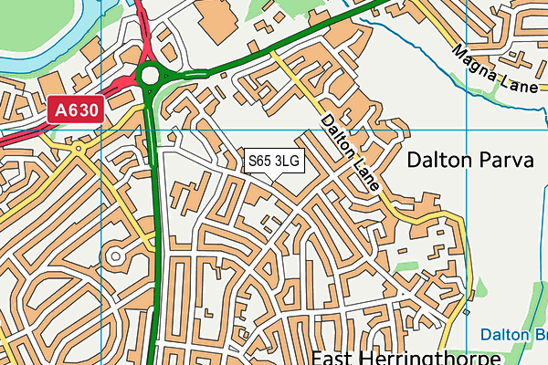 S65 3LG map - OS VectorMap District (Ordnance Survey) S65 3LG map - OS VectorMap District (Ordnance Survey)
