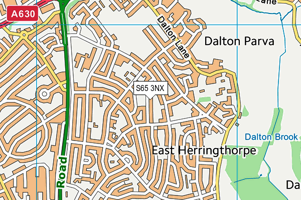 S65 3NX map - OS VectorMap District (Ordnance Survey) S65 3NX map - OS VectorMap District (Ordnance Survey)