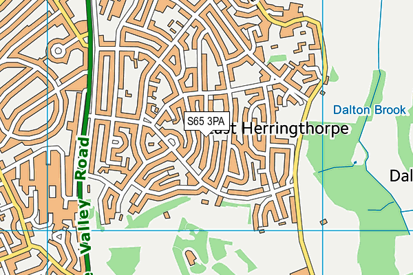 S65 3PA map - OS VectorMap District (Ordnance Survey) S65 3PA map - OS VectorMap District (Ordnance Survey)