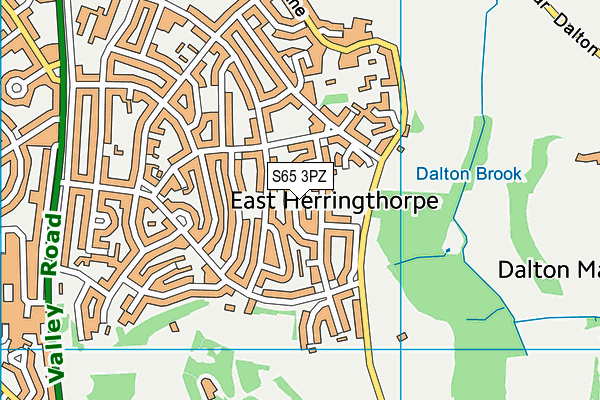 S65 3PZ map - OS VectorMap District (Ordnance Survey) S65 3PZ map - OS VectorMap District (Ordnance Survey)