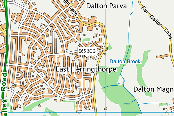 S65 3QG map - OS VectorMap District (Ordnance Survey) S65 3QG map - OS VectorMap District (Ordnance Survey)