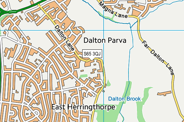 S65 3QJ map - OS VectorMap District (Ordnance Survey) S65 3QJ map - OS VectorMap District (Ordnance Survey)