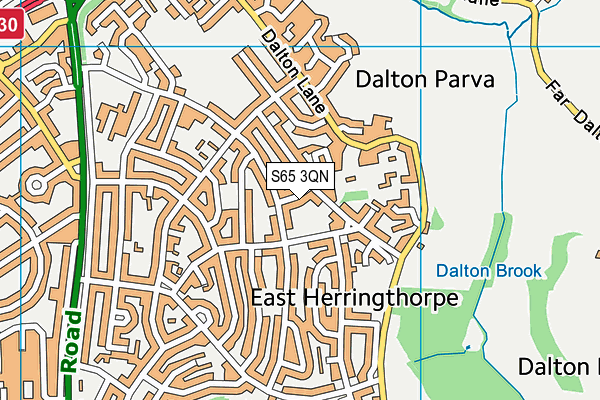 S65 3QN map - OS VectorMap District (Ordnance Survey) S65 3QN map - OS VectorMap District (Ordnance Survey)