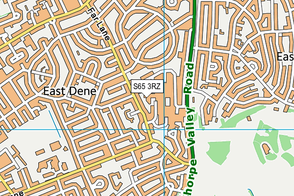 S65 3RZ map - OS VectorMap District (Ordnance Survey) S65 3RZ map - OS VectorMap District (Ordnance Survey)