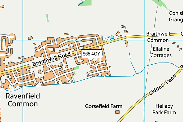 S65 4GY map - OS VectorMap District (Ordnance Survey) S65 4GY map - OS VectorMap District (Ordnance Survey)