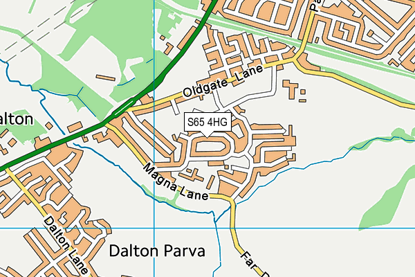 S65 4HG map - OS VectorMap District (Ordnance Survey) S65 4HG map - OS VectorMap District (Ordnance Survey)