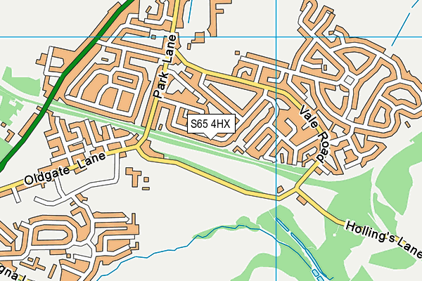 S65 4HX map - OS VectorMap District (Ordnance Survey) S65 4HX map - OS VectorMap District (Ordnance Survey)