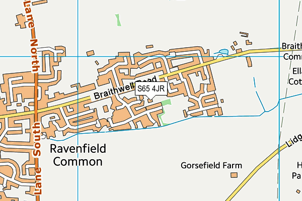 S65 4JR map - OS VectorMap District (Ordnance Survey) S65 4JR map - OS VectorMap District (Ordnance Survey)
