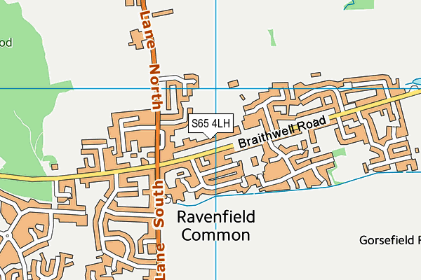 S65 4LH map - OS VectorMap District (Ordnance Survey) S65 4LH map - OS VectorMap District (Ordnance Survey)