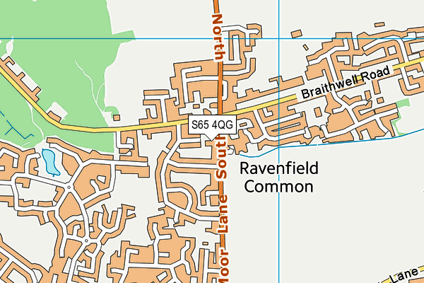 S65 4QG map - OS VectorMap District (Ordnance Survey) S65 4QG map - OS VectorMap District (Ordnance Survey)