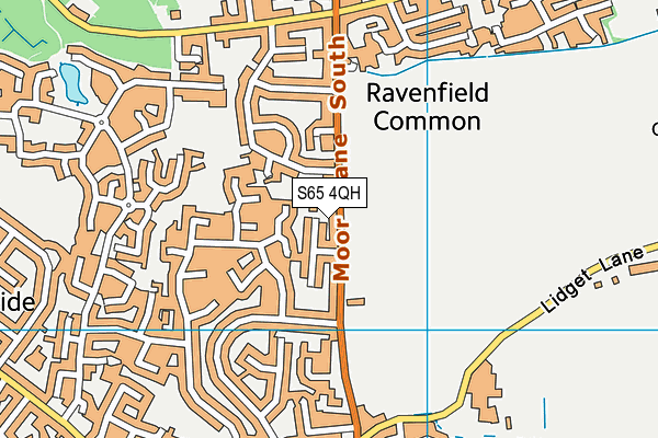 S65 4QH map - OS VectorMap District (Ordnance Survey) S65 4QH map - OS VectorMap District (Ordnance Survey)
