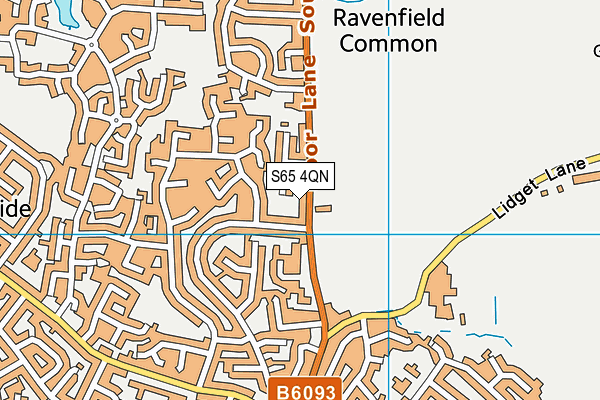 S65 4QN map - OS VectorMap District (Ordnance Survey) S65 4QN map - OS VectorMap District (Ordnance Survey)